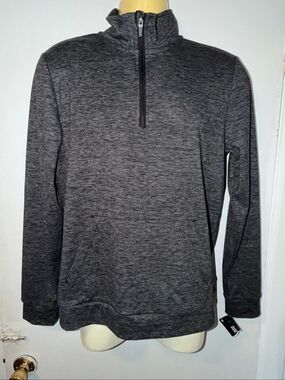 SKORA Dark Heather Grey 1/2 Zip Pullover Sweater-M {NWT}